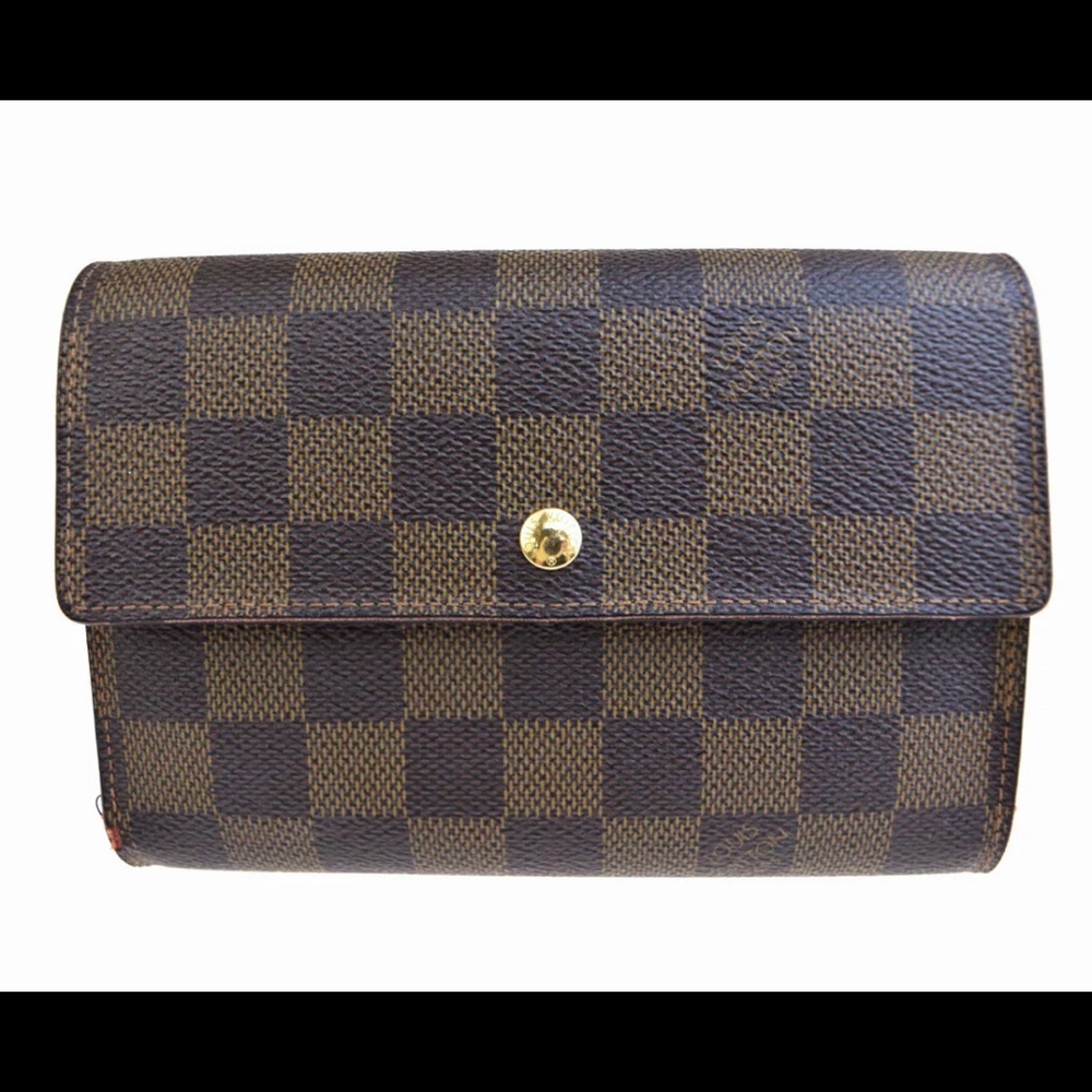 Authentic LOUIS VUITTON Tresor Trifold Damier